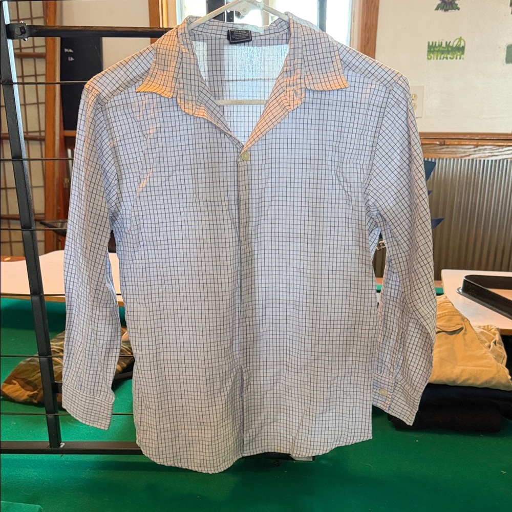 Youth Blue/black Checkered Shirt